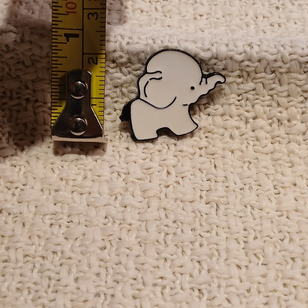 5/$25 NEW White Elephant Enamel Pin